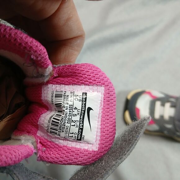 Nike Advantage Runner Sneakers Pink Gray Running Walking Shoes Toddler sz: 5C - Picture 7 of 7